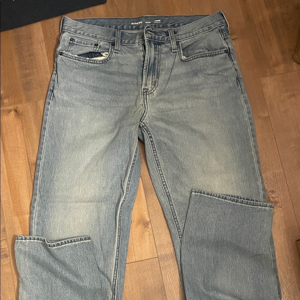 Old Navy Relaxed Fit Gray Jeans